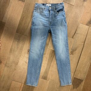 Re/Done Sky Blue Skinny Jeans